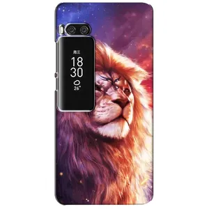 Чехол со Львом для Meizu Pro 7 Plus (VPrint) (Красочный Лев)