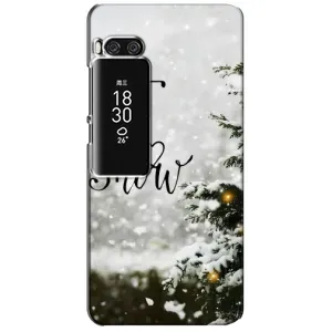 Новогодние, Праздничные Чехлы для Meizu Pro 7 Plus - 2024 год (Let it snow)