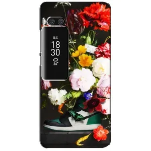 Брендновые Чехлы для Meizu Pro 7 Plus - (PREMIUMPrint) (Nike цветы)