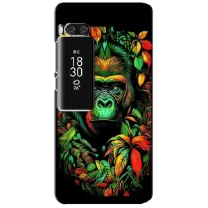 Чехол с Обезьянами Meizu Pro 7 Plus - (AlphaPrint) (Обезьяна в тропиках)