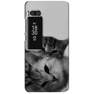 Чохол з принтом «Пара котів» для Meizu Pro 7 Plus