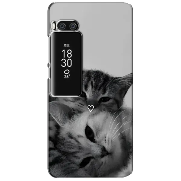 Чохол з принтом «Пара котів» для Meizu Pro 7 Plus