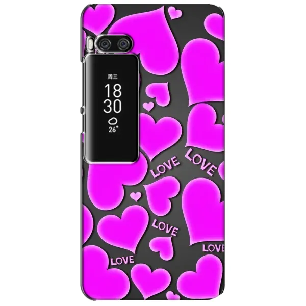 Чехол с принтом «Pink hearts» для Meizu Pro 7 Plus Чехол с принтом «Pink hearts» для Meizu Pro 7 Plus