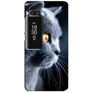 Чехлы с Котиками для Meizu Pro 7 Plus (VPrint) (Серый Кот)