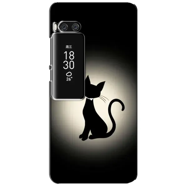 Чехол с принтом «Силуэт котика» для Meizu Pro 7 Plus