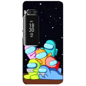 Чехол Амонг Ас для Meizu Pro 7 Plus (AlphaPrint) (Скины в космосе)
