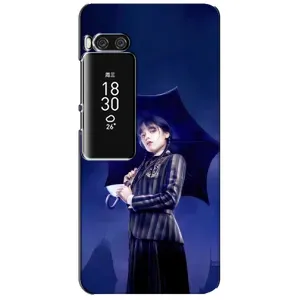 Чохли Венсдей на Meizu Pro 7 Plus Уенсдей (AlphaPrint) (Венздей з парасолькою)