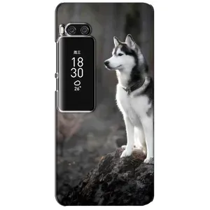 Чохол з Хаскі Meizu Pro 7 Plus - (AlphaPrint) (Вірний собака)