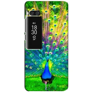 Чохол з пташками на Meizu Pro 7 Plus (VPrint) (Яскравий Павлин)