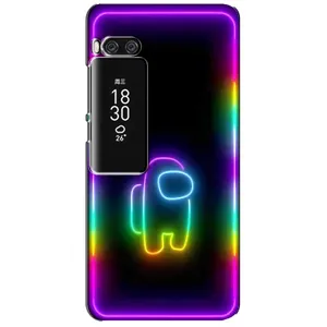 Чехол Амонг Ас для Meizu Pro 7 Plus (AlphaPrint) (Яркий скин)