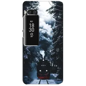 Новогодние, Праздничные Чехлы для Meizu Pro 7 Plus - 2024 год (Зимний поезд)