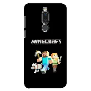 Чехол Майнкрафт на Meizu X8 (AlphaPrint) Minecraft (герои Minecraft)