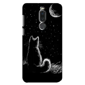 Чехол с принтом для Meizu X8 (AlphaPrint) Модные коты