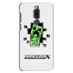 Чехол Майнкрафт на Meizu X8 (AlphaPrint) Minecraft (крипер Майнкрафт)