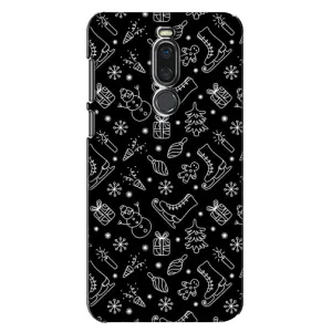 Новогодние, Праздничные Чехлы для Meizu X8 - 2024 год (Новогодний фон)