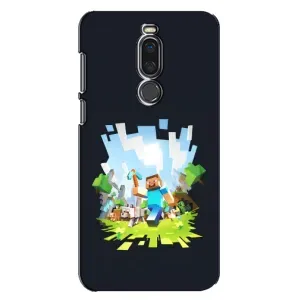 Чехол Майнкрафт на Meizu X8 (AlphaPrint) Minecraft (персонажи Minecraft)