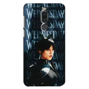 Чехлы Венсдей на Meizu X8 Уэнсдей (AlphaPrint) (Уэнздей кошка)