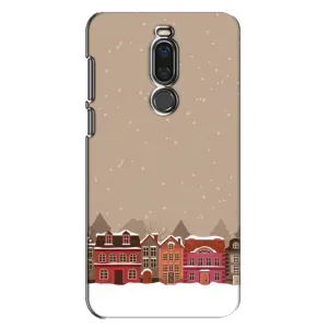 Новогодние, Праздничные Чехлы для Meizu X8 - 2024 год (Зимний город)