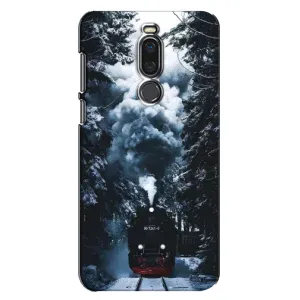 Новогодние, Праздничные Чехлы для Meizu X8 - 2024 год (Зимний поезд)