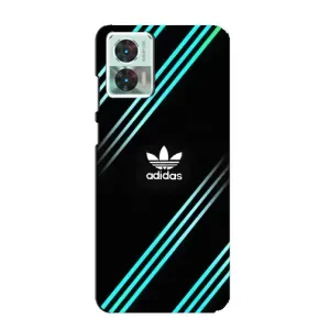 Чохли Адидас для Motorola Edge 30 Neo (AlphaPrint) (Адідас з полосами)