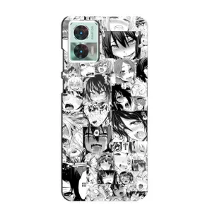 Чехол с принтом «Ahegao manga» для Motorola Edge 30 Neo