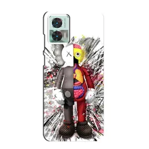 Чехлы для Motorola Edge 30 Neo - Bearbrick Louis Vuitton (PREMIUMPrint) (Беарбрик)