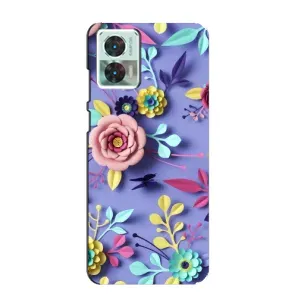 Чехлы с Цветами для Motorola Edge 30 Neo (VPrint) (Цветочный дизайн)
