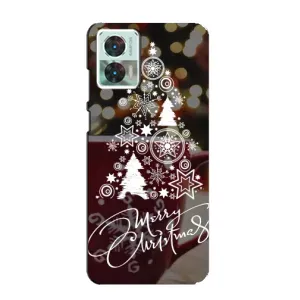 Рождественские Чехлы для Motorola Edge 30 Neo (VPrint) (Елочка узорная)