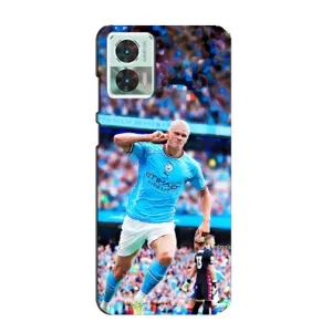 Чехлы с футболистом Ерлинг Холанд для Motorola Edge 30 Neo (AlphaPrint) (фанаты Холанда)