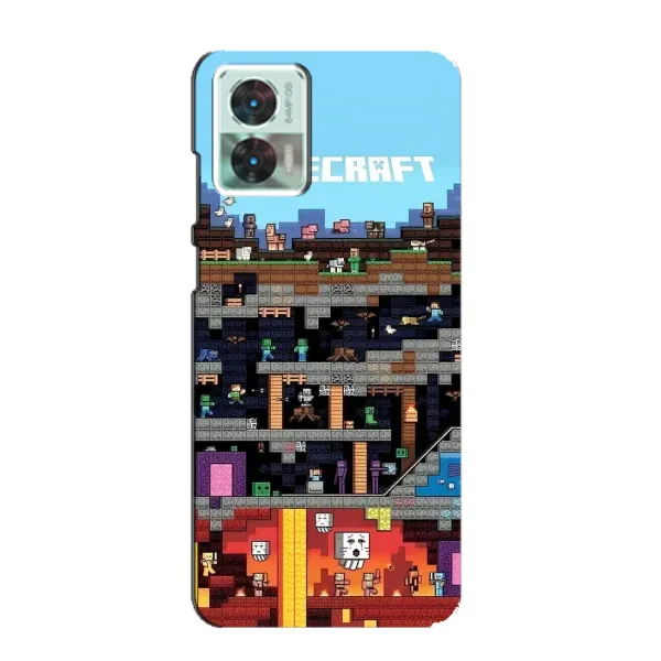 Чохол з принтом «фон Minecraft» для Motorola Edge 30 Neo Чохол з принтом «фон Minecraft» для Motorola Edge 30 Neo