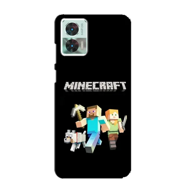 Чохол з принтом «герої Minecraft» для Motorola Edge 30 Neo Чохол з принтом «герої Minecraft» для Motorola Edge 30 Neo