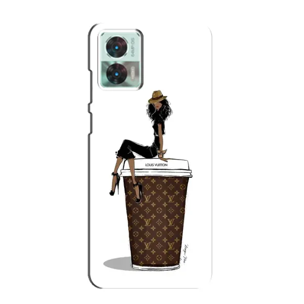 Чехол с принтом «кофе LOUIS VUITTON» для Motorola Edge 30 Neo