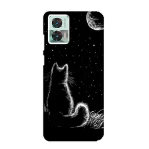 Чехол с принтом для Motorola Edge 30 Neo (AlphaPrint) Модные коты