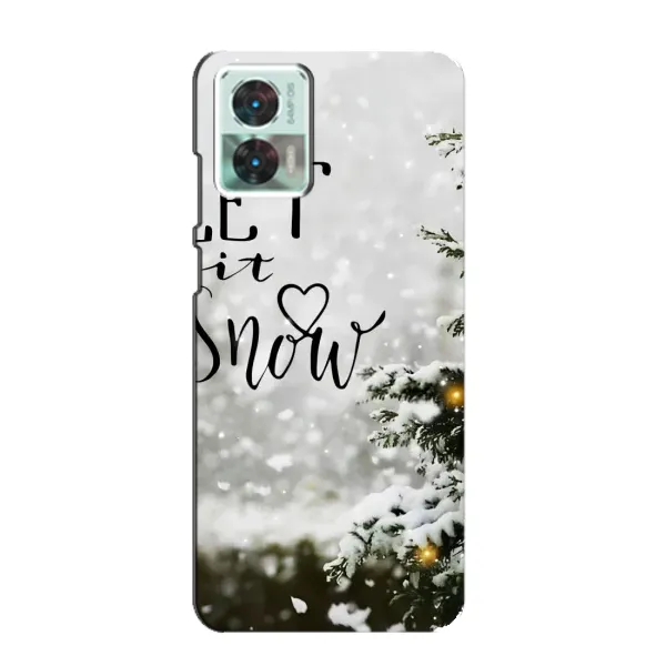 Чохол з принтом «Let it snow» для Motorola Edge 30 Neo