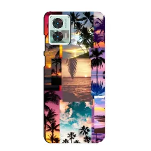 Силиконовый чехол с КАРТИНКАМИ лето для Motorola Edge 30 Neo (AlphaPrint) (Летний отпуск)