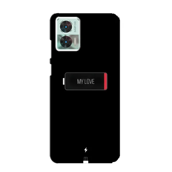 Чехол с принтом «Love battery» для Motorola Edge 30 Neo