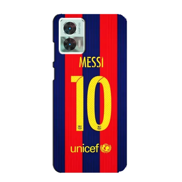 Чехол с принтом «Messi Barca 10» для Motorola Edge 30 Neo
