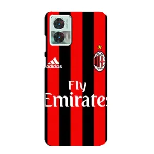 Чехлы для Motorola Edge 30 Neo (VPrint) - Футбольные клубы (Milan)
