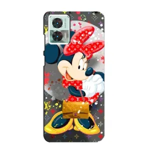 Чехол Disney Mouse Motorola Edge 30 Neo (PREMIUMPrint) (Minni с бантиком)