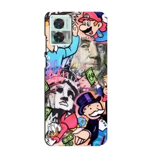 Чехлы с крутыми принтами для Motorola Edge 30 Neo - (PREMIUMPrint) (Monopoly man)