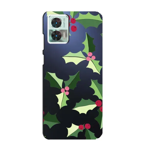 Чохол з принтом «Різдвяний фон» для Motorola Edge 30 Neo