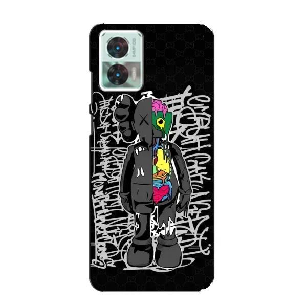 Чохол з принтом «Стиль Bearbrick» для Motorola Edge 30 Neo