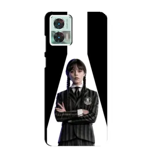 Чехлы Венсдей на Motorola Edge 30 Neo Уэнсдей (AlphaPrint) (W-Wednesday)