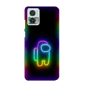 Чехол Амонг Ас для Motorola Edge 30 Neo (AlphaPrint) (Яркий скин)