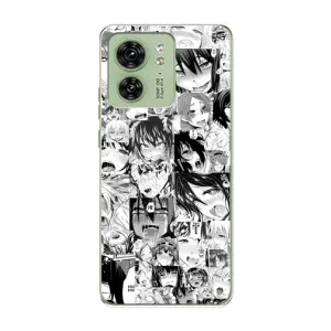 Чехлы Персонажи Аниме Наруто для Motorola Edge 40 (AlphaPrint) (Ahegao manga)