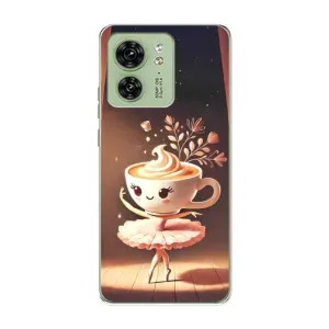Чехол с мемом Тралалело тралала на Motorola Edge 40 (Балерина капучина)