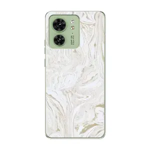 Мраморный чехол на Motorola Edge 40 (VPrint) (Белый мрамор)