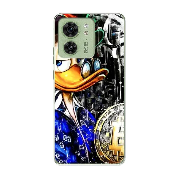 Чехол с принтом «Биткойн Скрудж» для Motorola Edge 40