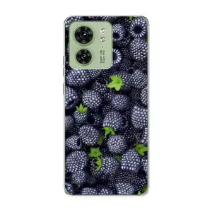Чехлы с Фруктами для Motorola Edge 40 (VPrint) (Ежевика)