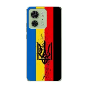 Украинские Чехлы для Motorola Edge 40 с картинкой УПА (AlphaPrint) (Флаг УПА)